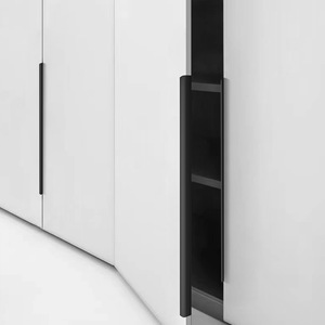 Handler tidak terlihat bebas pegangan tangan emas hitam gelap pegangan Modern Sederhana laci lemari pakaian pintu kabinet Handler - Product Image 4
