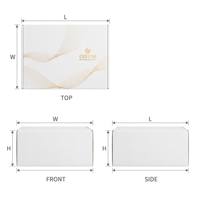 Boîte d'expédition en carton ondulé blanc grand format avec logo personnalisé imprimé en or, vente en gros, emballage de luxe pour le commerce électronique