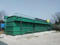 Station d'épuration des eaux usées mobiles MBBR MBR en acier au carbone pour 1500 personnes, système de traitement des eaux usées en kit de 300 m³