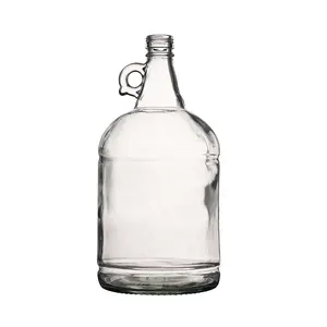 Berlin Verpackung Custom ized Clear Brewed Beer Growlers Gallone Krug leer große Herstellung Weinglas Wasser flasche mit Griff