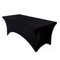 Vente en gros nappe commerciale rectangulaire pour banquet de mariage tissu extensible universel en spandex pour la fête