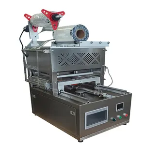 vacuum bowl sealer with gas filling/gas flushing vacuum tray sealer/vacuum inflatable tray sealing machine