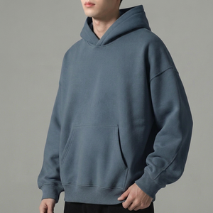 Sweat-shirt à capuche personnalisé pour homme, 100 % coton respirant, séchage rapide, avec logo personnalisé et poche kangourou – Vente en gros - Product Image 1