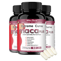 Vente en gros usine : Extrait de racine de Maca noire, Maca Plus pour des courbes extrêmes, Capsules de Maca pour l'augmentation des fesses et des hanches, Complément pour adultes, 60 gélules
