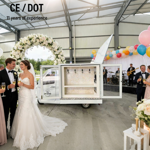 HANYI <span class=keywords><strong>Camion</strong></span> Bar Mobile Blanc Compact pour Mariages avec Alimentation Intégrée, Résistant à la Rouille, Idéal pour la Restauration Extérieure et le Service de Bière - Product Image 3