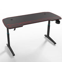 Bureau de jeu moderne en métal Wquantum, réglable en hauteur manuellement, pour le télétravail
