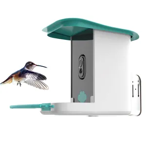 Amazon Hot Selling Bird Feeder fotocamera HD con riconoscimento AI ad alta definizione in acciaio inossidabile