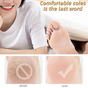 Calcetín de Gel de Silicona para Pies, Protector, Alivio del Dolor, Prevención de Grietas, Hidratante, Eliminación de Piel Muerta, Calcetín con Orificio, Herramienta para el Cuidado de los Pies - Product Image 2