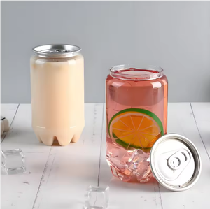 Botellas/Frascos de PET con Anilla de Apertura de Grado Alimenticio - Ideales para Jugos, Refrescos y Agua con Gas. Equipado con tapas de aluminio herméticas. - Product Image 2