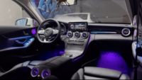 Kit d'éclairage ambiant 64 couleurs pour Mercedes Classe C W205 C300 C43 C63 GLC X253 Accessoires de garniture intérieure LED