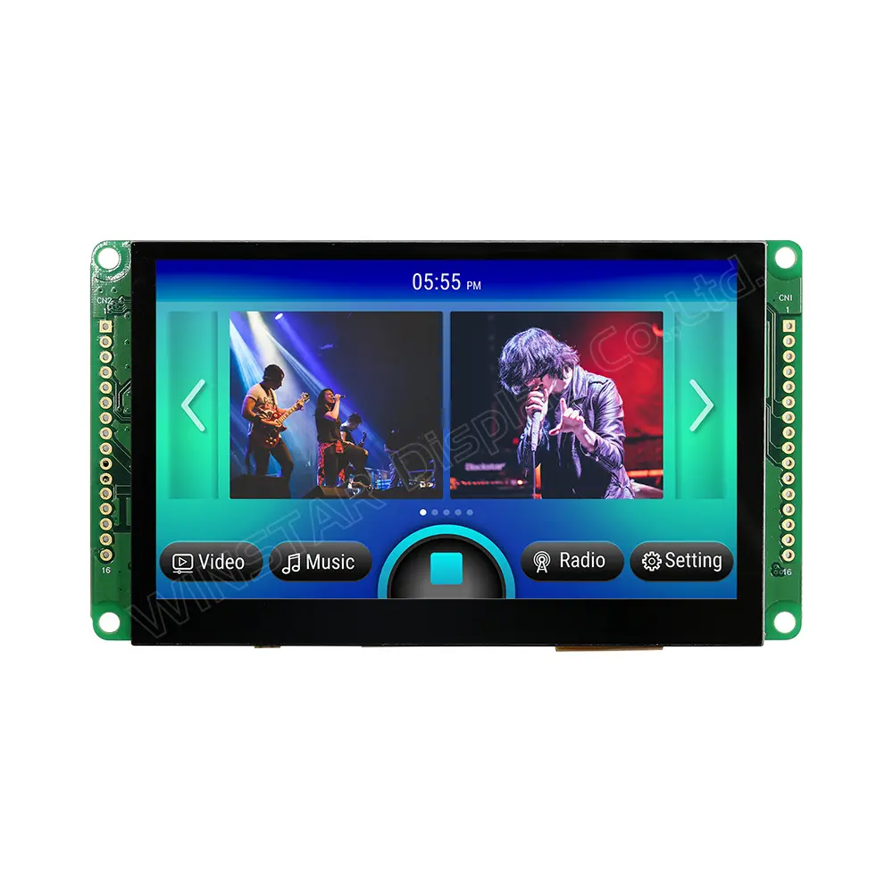 4,3-Zoll-RS485-Modbus-Smart-TFT-Display mit projiziertem kapazitivem Touch WL0F00043000WGDAASA00 Winstar-TFT-Display