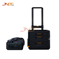 Nettoyeur laser pulsé automatique empilable de type chariot 200W 300W 500W, unité mobile pour l'extérieur, pour la rouille, la peinture, la couche d'oxyde, le métal, l'aluminium