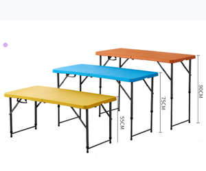 Easy — <span class=keywords><strong>petite</strong></span> <span class=keywords><strong>valise</strong></span> <span class=keywords><strong>pliante</strong></span> en plastique, <span class=keywords><strong>table</strong></span> d'extérieur, sac rectangulaire, pour pique-nique <span class=keywords><strong>camping</strong></span>, 4 pieds - Product Image 6