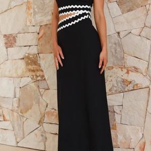 Vestidos de Lino Nuevos OEM para Mujer, Bordado Floral, Algodón, Cintura Holgada, Largo Midi, Encaje Floral, Moda Verano, Casual, Mini - Product Image 2