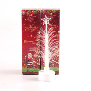 Portable <b>Fiber</b> <b>Optic</b> Christmas Lamp RGB LED Star Tree Desktop Ornament Battery Operated Holiday Party <b>Light</b> - Product Image 3