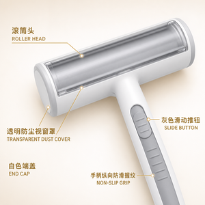 Cepillo electrostático de plástico ecológico fácil de usar para eliminar el pelo de <span class=keywords><strong>perros</strong></span>, disponible en stock. - Product Image 4