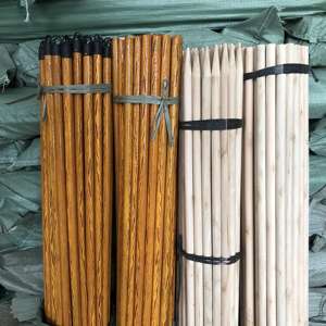 Mango de Escoba de Madera Pulida Natural Cabo Madera 1,20 Mts Palo De Escoba Escobillon Con Rosca para Limpieza del Hogar - Product Image 6