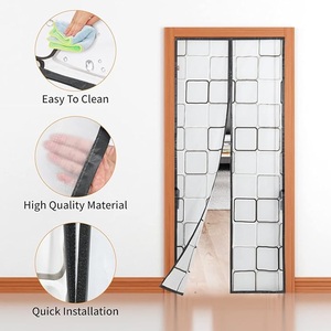 <span class=keywords><strong>Rideau</strong></span> de porte magnétique isolant <span class=keywords><strong>thermique</strong></span> en EVA, écran de confidentialité translucide, sans perçage, étanche, pour cuisine et salon - Product Image 3