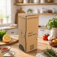 Boîtes en carton ondulé personnalisées pour plantes et fleurs, avec insert, pour expédition de plantes vivantes en pot