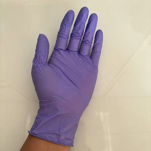 Gants en nitrile jetables Mingyuan, 9 pouces, violets, lisses, non stériles, pour le nettoyage domestique et la protection - Product Image 1