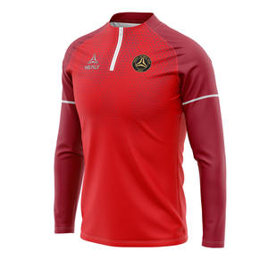 पुरुषों की फुटबॉल जैकेट क्लब फुटबॉल प्रशिक्षण जर्सी ट्रैकसूट नवीनतम डिजाइन ज़िप अप जैकेट प्रिंट जैकेट कस्टम लोगो पर - Product Image 3