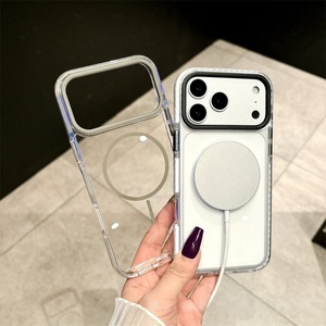 เคสกันกระแทกใส สำหรับ iPhone 17 16e 15 14 13 12 11 Pro Max Plus เคสแบบไฮบริด PC TPU ป้องกันรอยเหลือง - Product Image 3