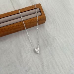 Dylam Best Valentine's Day Anniversary Gifts Jewelry High Fine 925 Silver <b>D</b> VVS 1 Moissanite Love Heart Pendant <b>Necklaces</b> - Product Image 6
