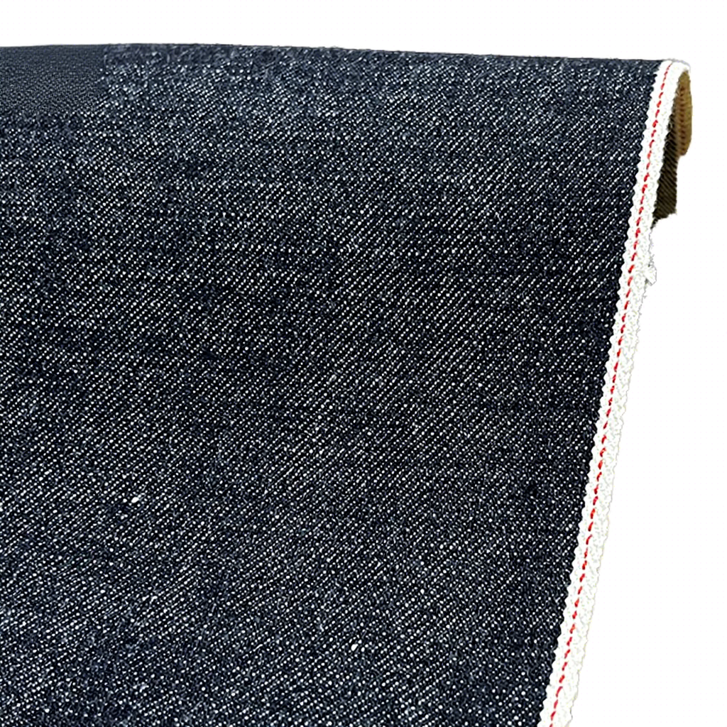 Twill Slub Yarn Dyed 100% Organic Cotton Japanese Style Heavy Weight Solid Raw 15oz Selvedge Boys Girls Men Shrink-Resistant