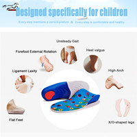 Semelles orthopédiques Mustang en PU et EVA avec soutien de la voûte plantaire et talonnette profonde pour chaussures de marche et de sport pour pieds plats