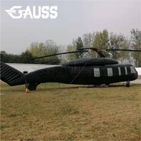 Modèle d'hélicoptère Black Hawk gonflable grandeur nature à prix d'usine, simulateur de chasseur géant, avion gonflable à l'échelle réelle