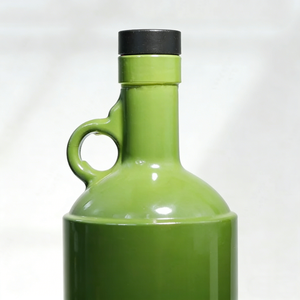 Bottiglia di Vetro Classica per Olio d'Oliva 50cl 75cl, Barattoli con Manico in Ceramica <span class=keywords><strong>Verde</strong></span> Stile California 500ml 750ml per Olio di Avocado <span class=keywords><strong>e</strong></span> Olio di Camelia - Product Image 2
