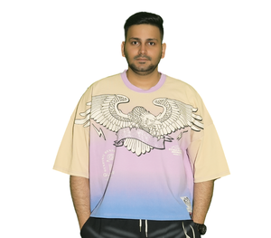 T-shirt da uomo in cotone 100% lavorato a maglia con stampa animalier traspirante ad asciugatura rapida multicolore a maniche corte stile <span class=keywords><strong>Online</strong></span> - Product Image 2