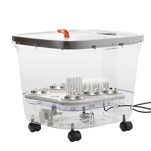 NINGDECRIUS Venta caliente lavadora de pies lavabo eléctrico calentado baño de pies Shiatsu Spa baño de pies bañera masajeador con calor negro CE - Product Image 2