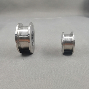 Pièces détachées <span class=keywords><strong>pour</strong></span> portes de garage Rouleaux de suspension <span class=keywords><strong>pour</strong></span> portes coulissantes V U T H Rainure en acier inoxydable Roulettes de guidage en acier Roulettes à roulettes - Product Image 5