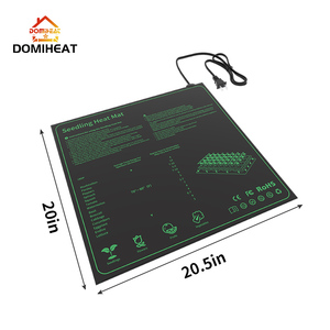 แผ่นทำความร้อนสำหรับเพาะเมล็ด DOMIHEAT ขนาด 10x20.5 นิ้ว แผ่นให้ความร้อนสำหรับการเจริญเติบโตของพืช สำหรับทำสวนในร่ม อุปกรณ์สำหรับเรือนกระจก - Product Image 3