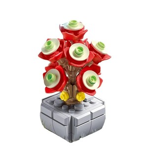 Nouveautés Briques Miniatures en Plastique ABS DIY, Fleurs Immortelles MOC, Plantes Simulées, <span class=keywords><strong>Pot</strong></span> <span class=keywords><strong>de</strong></span> Fleurs, Micro Blocs <span class=keywords><strong>de</strong></span> Construction, Jouets - Product Image 5