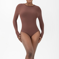 1201 Sexy Seamless 76%polyamide 24%Elastane 100gsm Léger Body gainant une pièce Activewear
