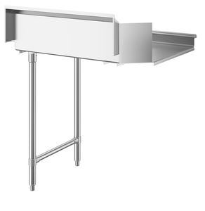 Commercial Right Hand Dishwasher Drying Table, Heavy Duty Stainless Steel Drain Workbench for Catering Dishwashing - Product Image 3