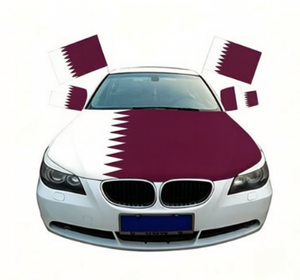 Drapeaux de voiture personnalisés <span class=keywords><strong>Coupe</strong></span> du Monde de Football 2026 pour la promotion, fanions pour la décoration des zones de supporters en ville, drapeaux du <span class=keywords><strong>Qatar</strong></span> - Product Image 1