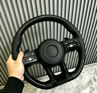 Volante de Coche de Fibra de Carbono y Cuero Genuino Personalizado de Alta Calidad, en Oferta, para Benz W204 S204 C204 W212 W212 C207 A207 X204 W218
