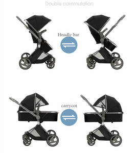 2020 nouvelle collection 3 en 1 bébé poussette de luxe pliable bébé <span class=keywords><strong>landau</strong></span> bébé poussettes landaus - Product Image 3