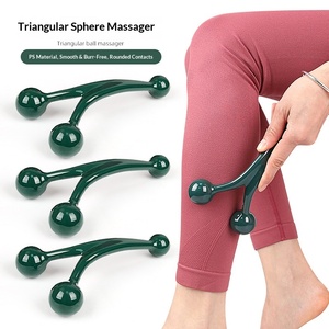 Wholesale Sports Accessories Triangle Ball <b>Massager</b> Shoulder Foot Acupoints Facial <b>Roller</b> Smooth Relax Body Tool - Product Image 5