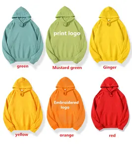 Wholesale high quality Unisex hoodies 380 gsm oversize thickened custom Printing embroidery logo blank casual hoodie