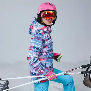 Delle donne di Montagna Impermeabile Giacca Da Sci Con Cappuccio Giacche A Vento Impermeabile Antivento Caldo di Inverno del Cappotto di Neve
