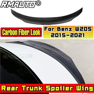 สปอยเลอร์หลังสำหรับรถยนต์ Mercedes Benz C-class W205 C260 C43 C63 AMG 4 ประตู ปี 2015-2021 ชุดแต่งสปอยเลอร์ฝากระโปรงท้ายรถยนต์ อะไหล่แต่ง - Product Image 1