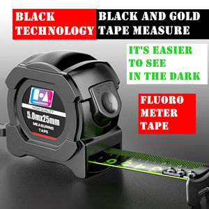 Cinta Métrica Fluorescente Autoblocante Negra y Dorada, Modelo Explosión en Línea, 5m/7.5m, Cinta Métrica Fluorescente Verde Más Clara <span class=keywords><strong>para</strong></span> la Noche - Product Image 6