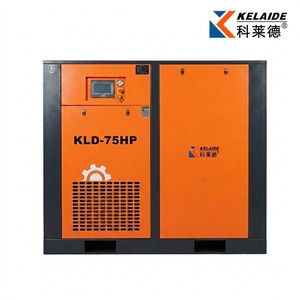 Système de compresseur d'air à vis rotatif fiable de 75 CV 55 kW à entraînement direct 380 V, équipement industriel robuste - Product Image 1