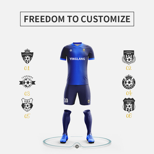 Tùy Chỉnh Chất Lượng Cao Người Đàn Ông Của Bộ Dụng Cụ Bóng Đá Jersey Set Đội Đào Tạo Bóng Đá Mặc Bóng Đá Bóng Đá Jersey Thăng Hoa Đồng Phục Bóng Đá - Product Image 4