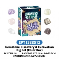 Kit de Excavación de Piedras Preciosas Naturales, Excava 6 Cristales y Piedras Preciosas Reales, Kit de Ciencia STEM para Niños, Juguete Educativo de Minería, Colección de Rocas