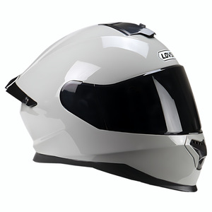 Casco da Moto Lovens Certificato DOT in ABS per Uomo e Donna, Doppia Visiera, Coda Lunga, per Guida Invernale, Design Cool e Personalizzato, Copertura Completa, Nuovo Modello 1 - Product Image 1